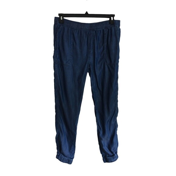 Prana Aberdeen Joggers Pants Blue Womens Large 100% Lenzing Tencel Lightweight - Picture 1 of 7